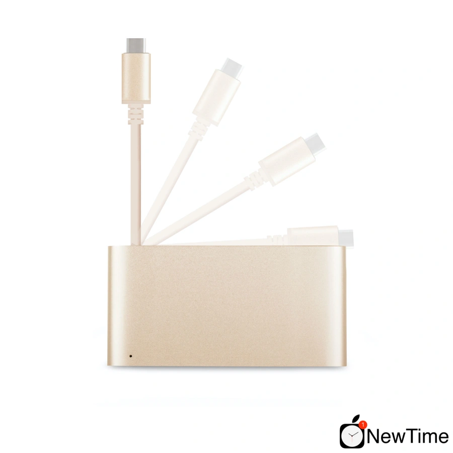 Адаптер Moshi USB-C Multiport Adapter Satin Gold (99MO084206)